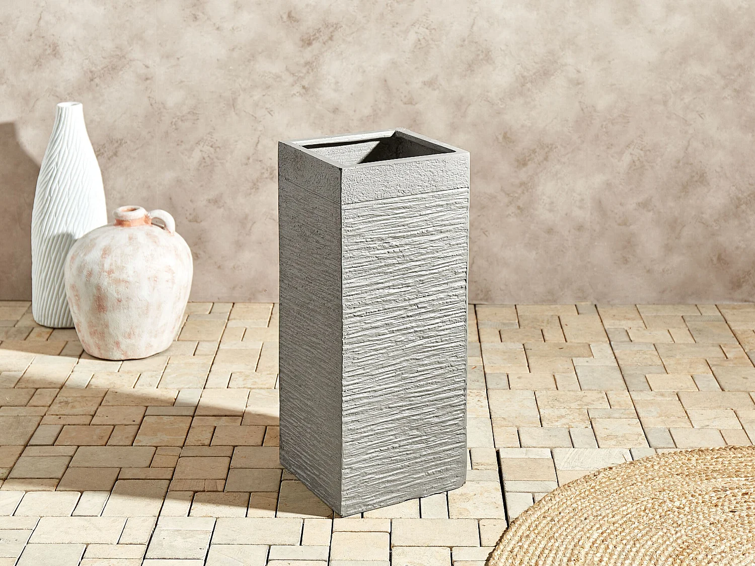 Doniczka DION Ceramika 26 cm Jasnoszary 4336271 - obrazek 1