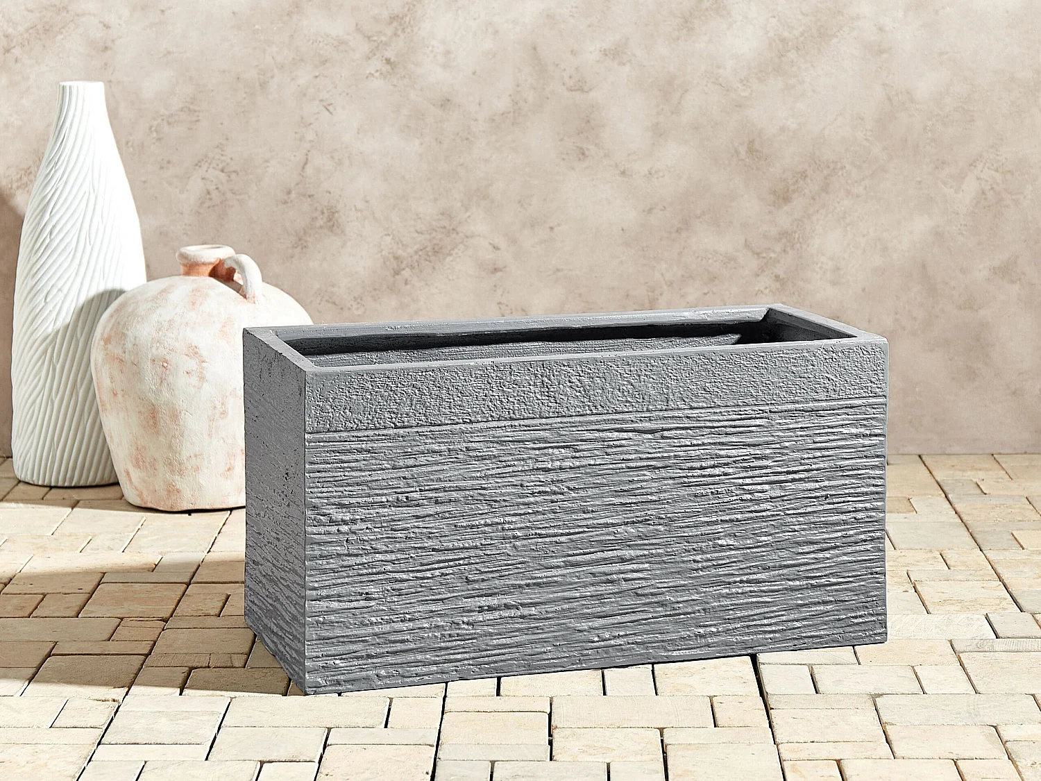 Doniczka MYRA Ceramika 60 cm Szary 152631 - obrazek 1