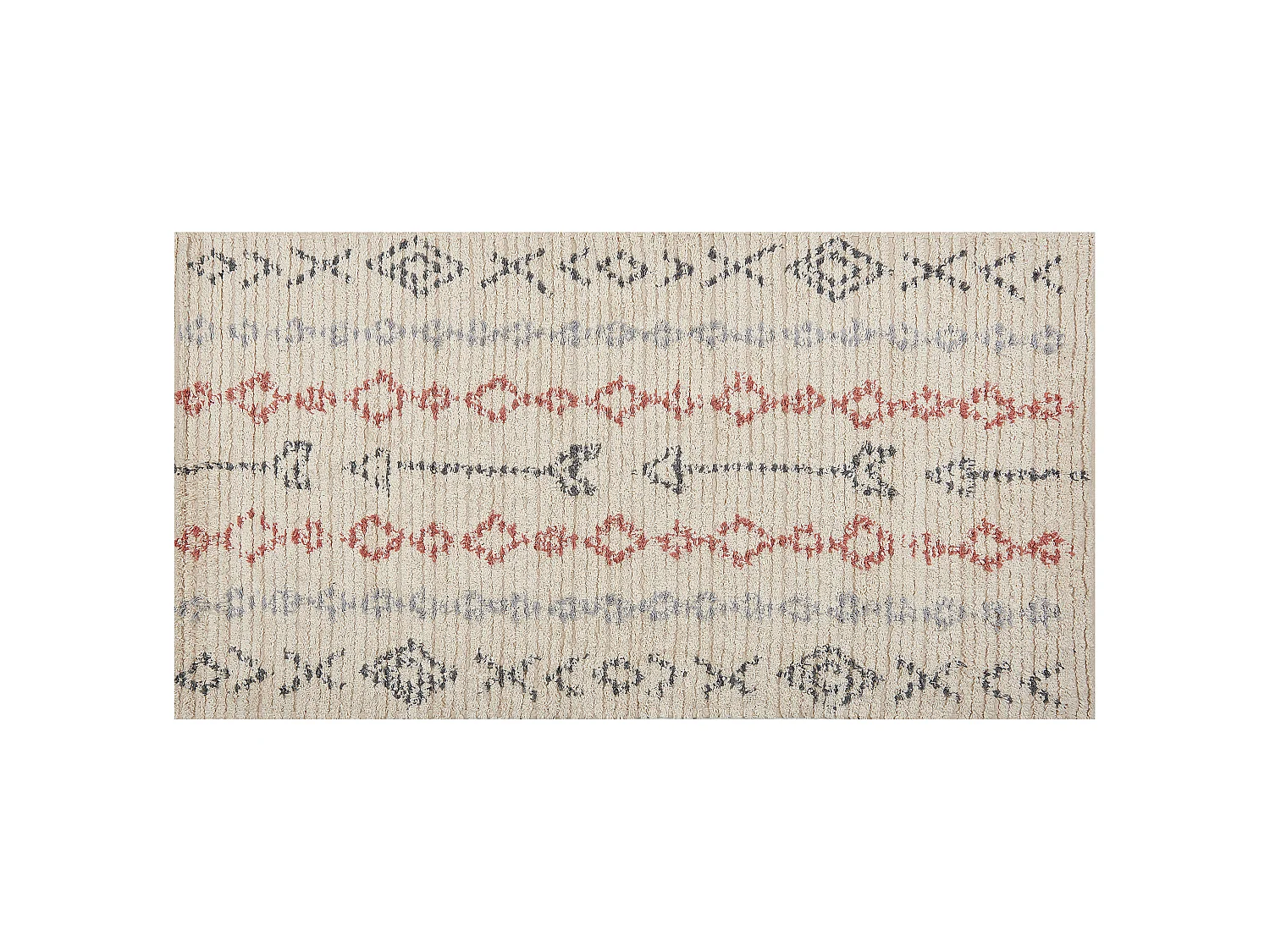 Dywan bawełniany 80 x 150 cm beżowy DISPUR 613495 - obrazek 1