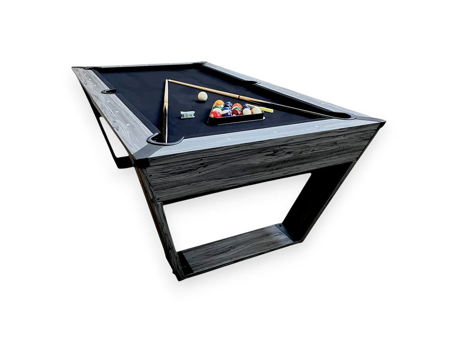 Designerski czarny stół bilardowy 7 ft z kompletnym zestawem akcesoriów – Scorpion 4028467