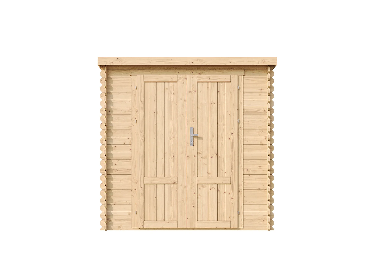 Drewniany domek narzędziowy z podłogą - 2,22 m² / 142x204xH206 cm - M311F1+M311G 5010161 - obrazek 1