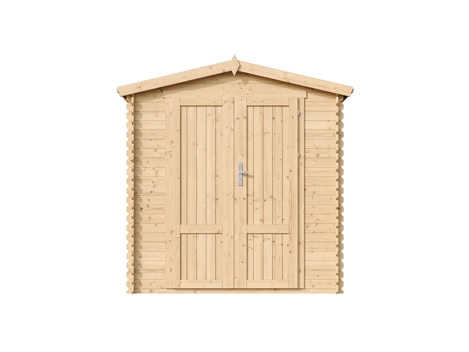 Drewniany domek narzędziowy z podłogą - 3,53 m² / 206x216xH224 cm - M343F1+M343G 5010166 - obrazek 1