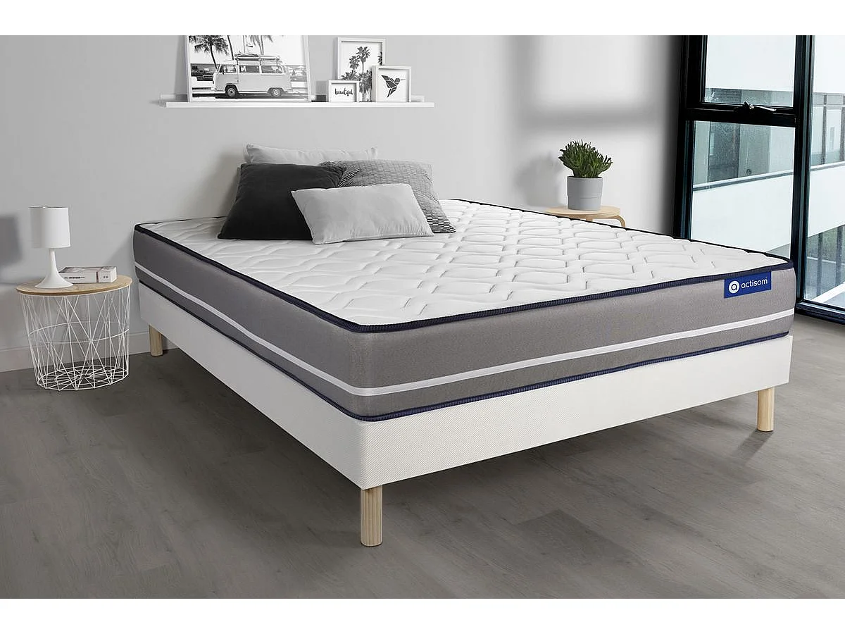 Materac Actilatex pur 200x200cm + zestaw podstawa lózka 164821 - obrazek 1