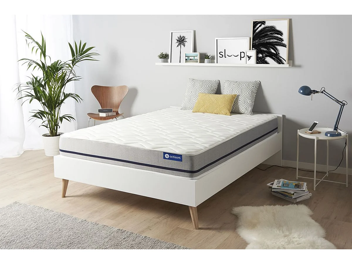 Materac Actimemo soft 140x200cm, Grubosc : 20 cm, Pianka z pamiecia ksztaltu, Umiarkowanie twardy, 3 strefy komfortu 167181 - obrazek 1