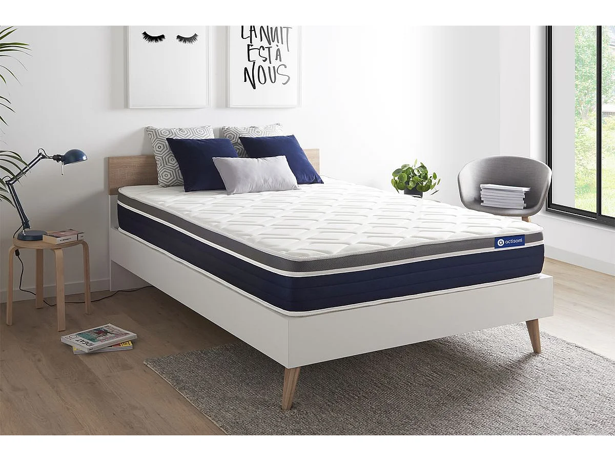 Materac Actilatex confort 200x200cm, Grubosc : 26 cm, Lateks i pianka z pamiecia ksztaltu, Umiarkowanie twardy, 7 stref komfortu 167623 - obrazek 1