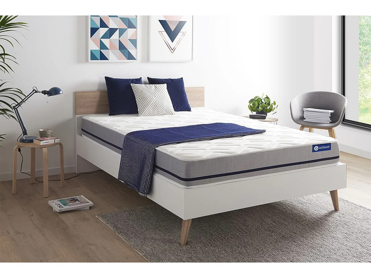 Materac Actilatex soft 200x200cm, Grubosc : 20 cm, Lateks i pianka z pamiecia ksztaltu, Umiarkowanie twardy, 3 strefy komfortu 167663 - obrazek 1
