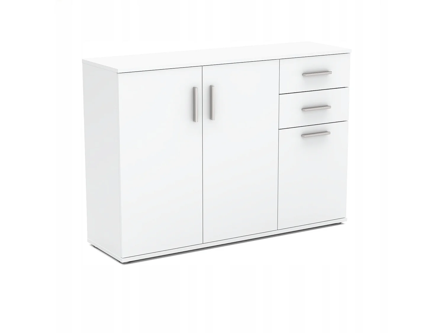 DUŻA KOMODA BIAŁA Z SZUFLADAMI 120 CM NOWOCZESNA SZAFKA DO SALONU SYPIALNI 5015685 - obrazek 1