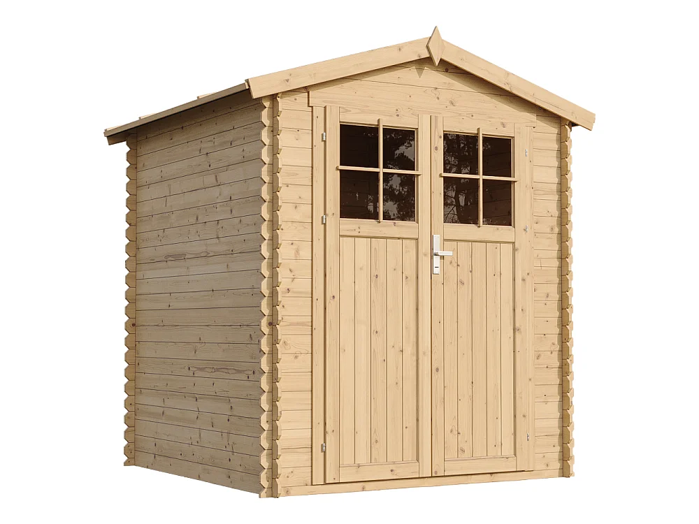Drewniana szopa ogrodowa z podłogą - 2,82 m² / 186x196xH224 cm - M320F+M320G 5017828 - obrazek 1