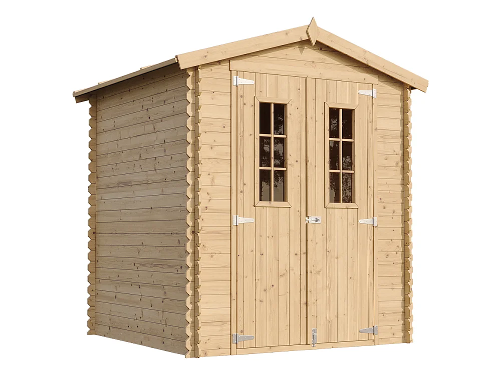 Drewniany domek ogrodowy z podłogą - 2,82 m² / 186x196xH224 cm - M320C+M320G 5017829 - obrazek 1