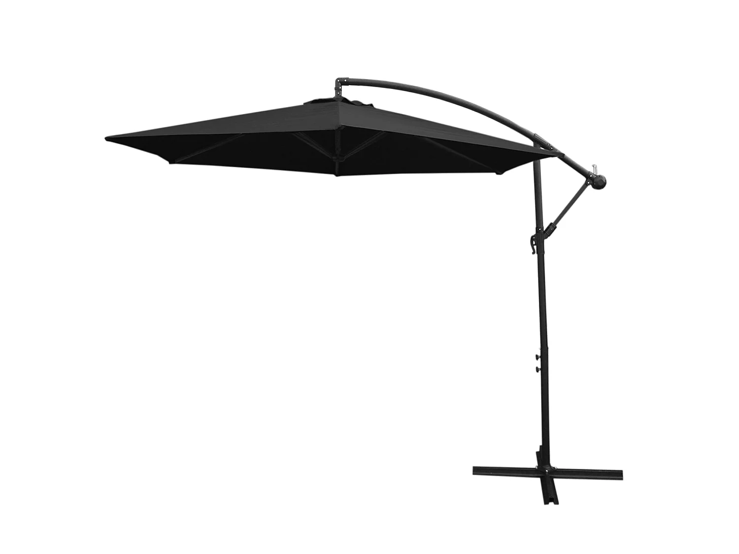 Czarny parasol wspornikowy 1942451