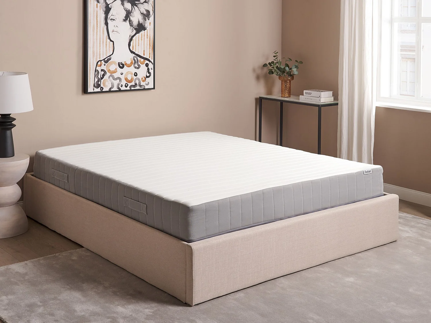 Materac kieszeniowy z pianką termoelastyczną CUSHY Twardy 160 x 200 cm 3147632 - obrazek 1
