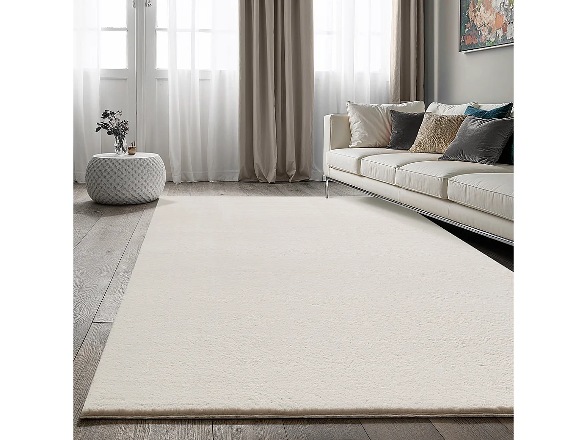 Dywan Cosy miękki nadający prania jednolity, beżowy, 80 x 300 cm 5025830 - obrazek 1
