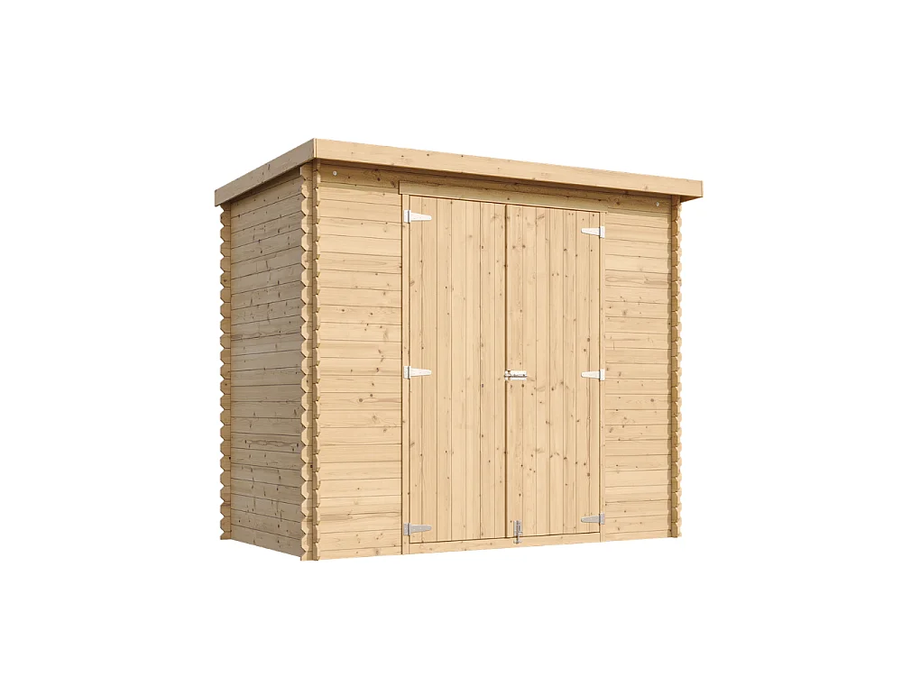 Drewniany domek ogrodowy z podłogą - 2.63 m² / 142x239xH206 cm - M310C1+M310G 5030854 - obrazek 1