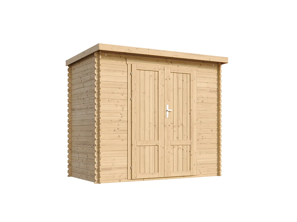 Drewniany domek ogrodowy - 2.63 m² / 142x239xH200 cm - M310F1 5030859 - obrazek 1