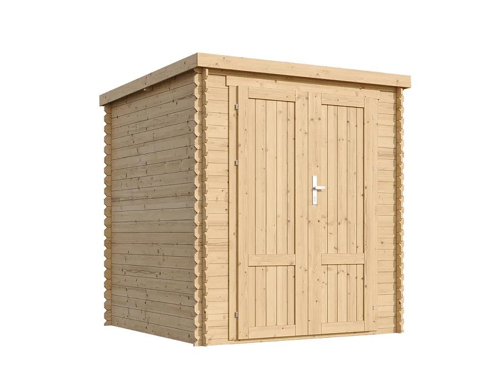 Drewniany domek ogrodowy z podłogą - 3.53 m² / 204x204xH206 cm - M309F1+M309G 5030860 - obrazek 1