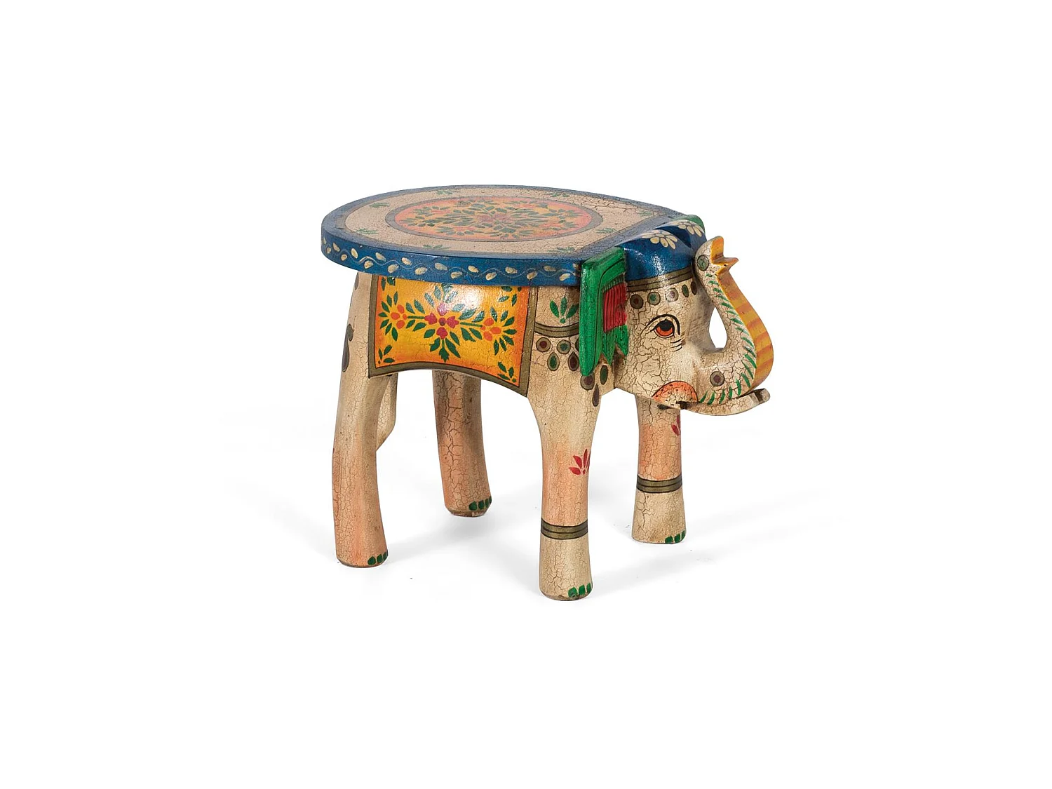 Ławka z drewna mango 48 cm, rustykalna, ręcznie robiona, styl – 35x48x35 3510709