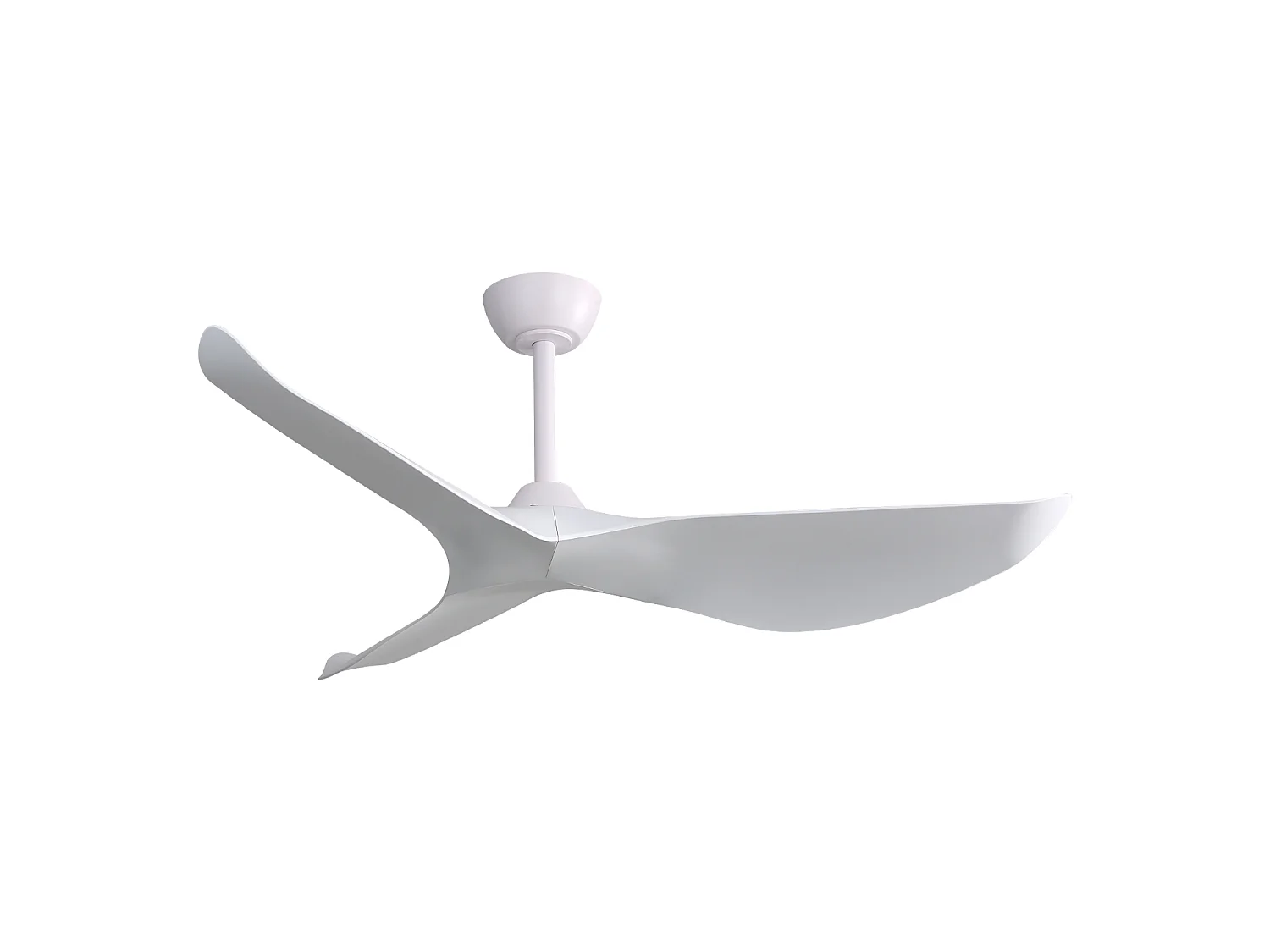 Designerski Wentylator Sufitowy 132 cm, 52" - Ultrasilnik DC o Cichej Pracy, Pilot, Funkcja Rewersu, Bez Oświetlenia - Matowa Biel 5039593 - obrazek 1