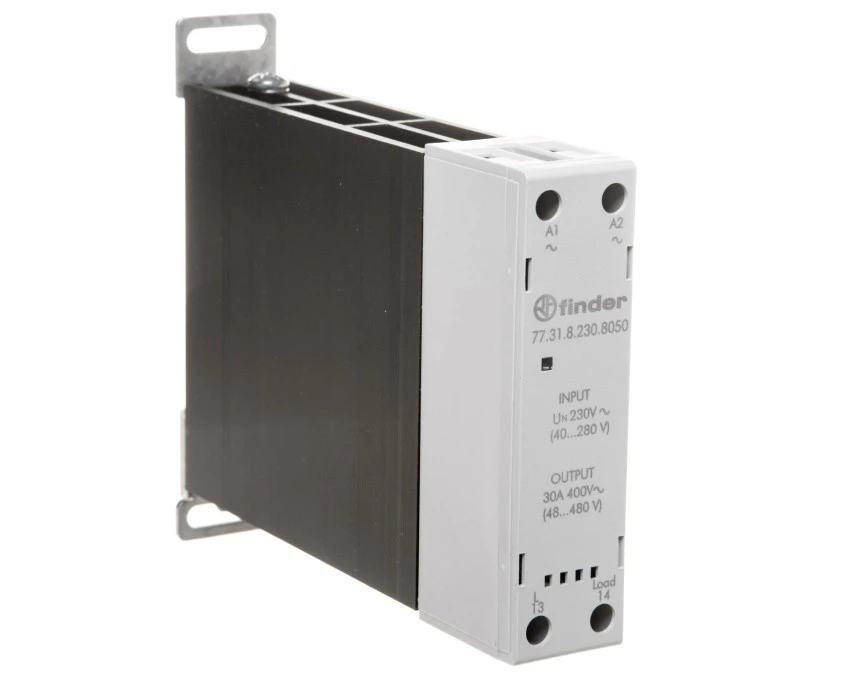Modułowy przekaźnik SSR na szynę DIN 1Z 30A 60‑240V AC załączanie w zerze, sterowanie 230V AC 77.31.8.230.8050 - obrazek 1