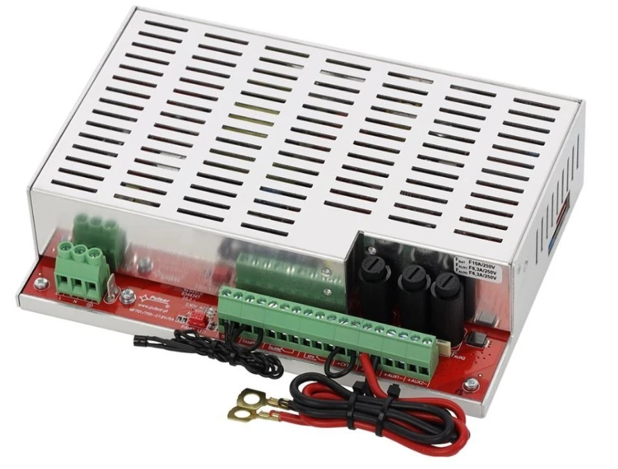 Moduł zasilacza do systemów przeciwpożarowych EN54M‑5A17‑40 27,6V/5A/2×17‑40Ah - obrazek 1