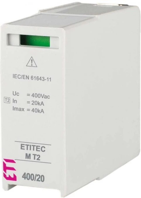 Moduł wymienny ogranicznika przepięć typ T2 (C) MOD.ETITEC M T2 400/20 PE/N 002440822