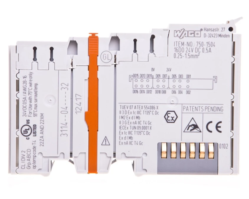 Moduł wyjść dwustanowych 16‑kanałowy 24V DC 750‑1504