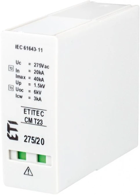 Moduł wymienny ogranicznika przepięć typ T2+T3 (C+D) MOD.ETITEC CM T23 275/20 002440658