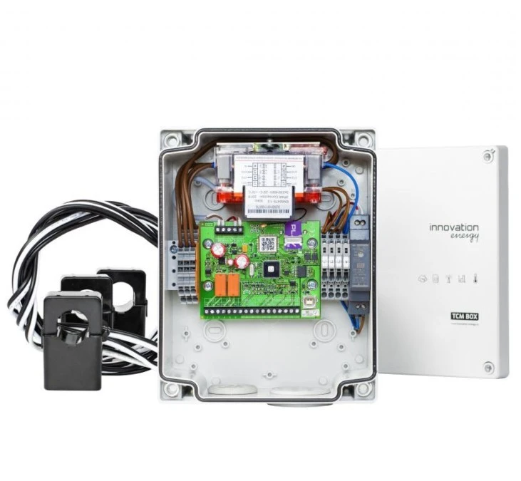 Monitor energii elektrycznej TCM BOX 1P z kartą SIM i trzema przekładnikami 300‑36 - obrazek 1