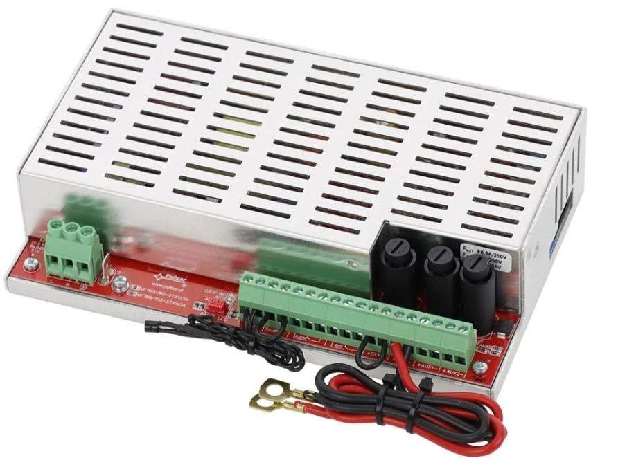 Moduł zasilacza do systemów przeciwpożarowych EN54M‑3A17‑40 27,6V/3A/2×17‑40Ah - obrazek 1