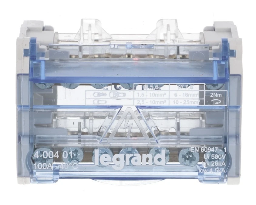 Modułowy blok rozdzielczy 2P 1,5‑18mm2 4M 100A 6 zacisków 400401 - obrazek 2