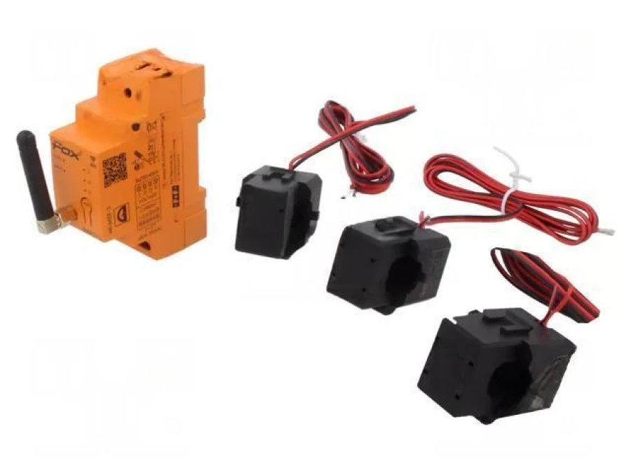 Monitor energii elektrycznej, na szynę DIN, IP20, ‑20÷50C, 100A WI‑MEF‑3‑100 - obrazek 1