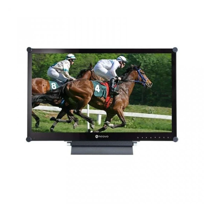 Monitor LED 24” Full HD w metalowej obudowie, z hartowanym szkłem optycznym, do pracy 24/7 CCTV SDI HX‑24G / HX‑2402 - obrazek 1