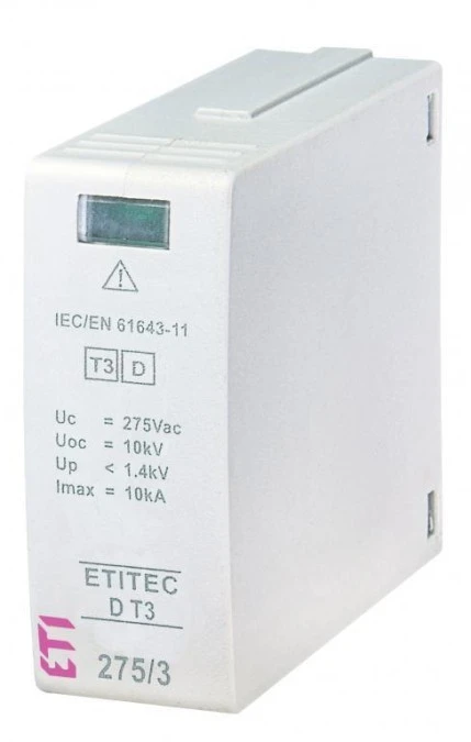 Moduł wymienny ogranicznika przepięć typ T3 (D) MOD.ETITEC D T3 275/3 002440421