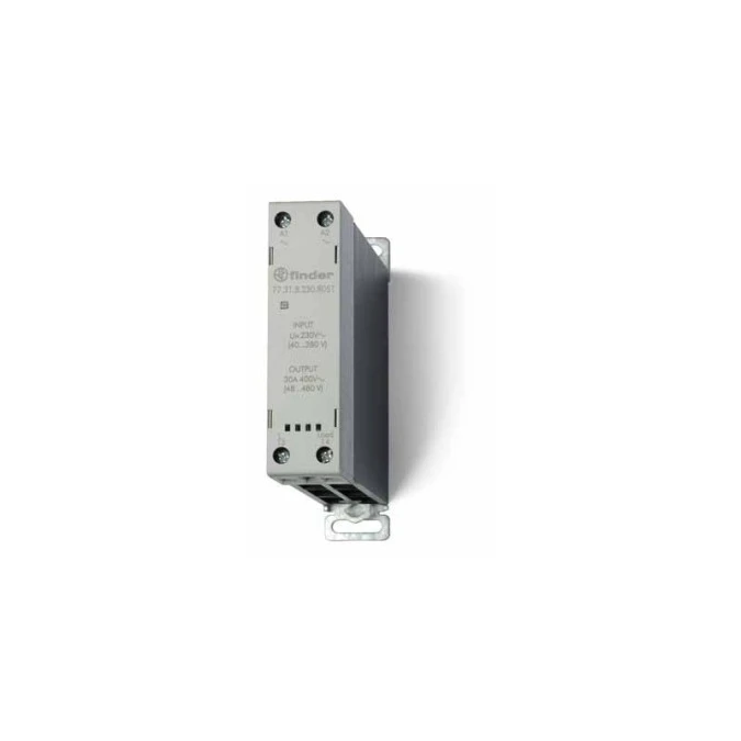 Modułowy przekaźnik SSR na szynę DIN 1Z 30A 60‑240V AC załączanie w zerze, sterowanie 230V AC 77.31.8.230.8050 - obrazek 3