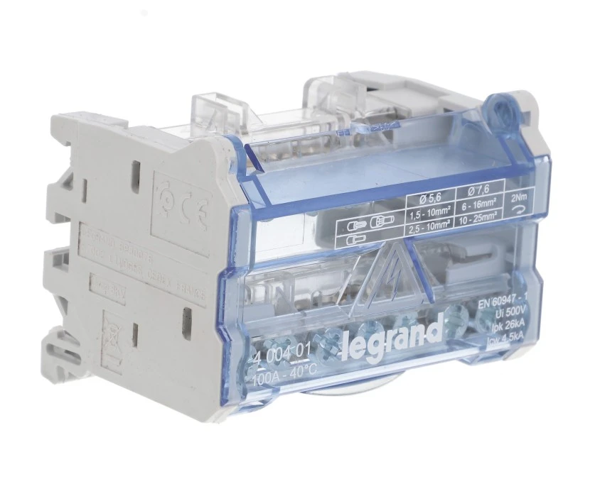 Modułowy blok rozdzielczy 2P 1,5‑18mm2 4M 100A 6 zacisków 400401