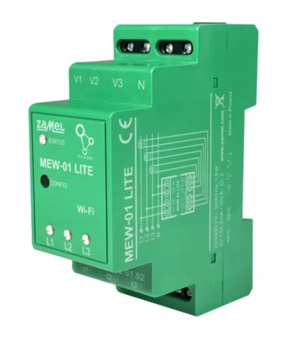 Monitor energii elektrycznej WI‑FI 3F+N MEW‑01 LITE SPL10000040 - obrazek 2