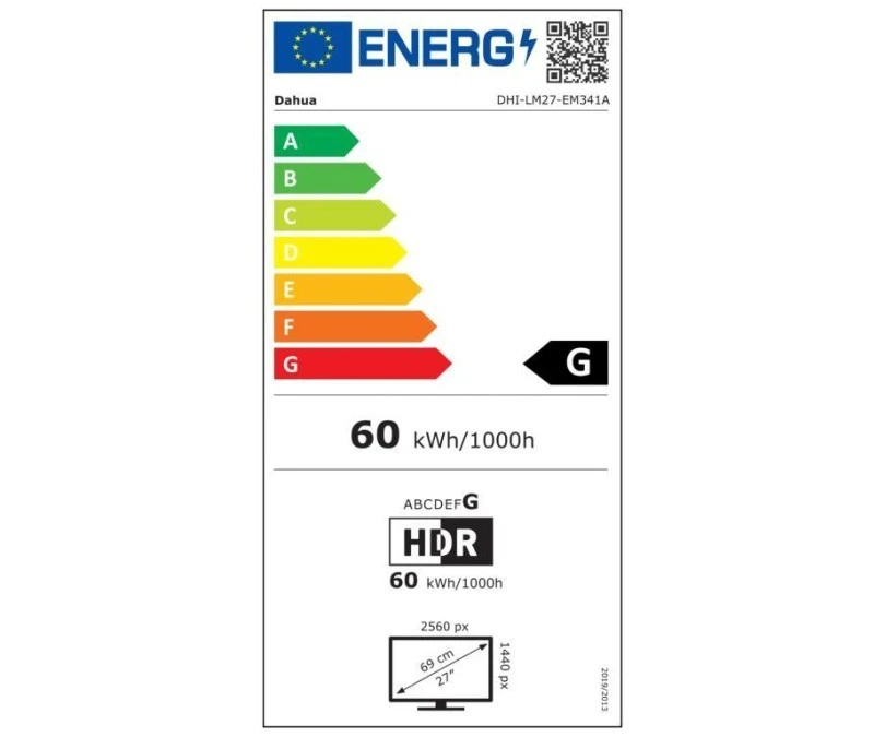 MONITOR GAMINGOWY LM27‑EM341A QD‑MiniLED 27 ‑ 1440p QHD, 275 Hz DAHUA