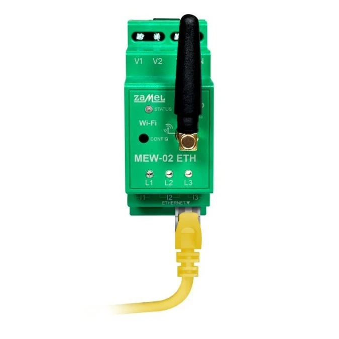 MONITOR ENERGII ELEKTRYCZNEJ WI‑FI 3F+N TYP: MEW‑02 ETH/SC‑16 - obrazek 2