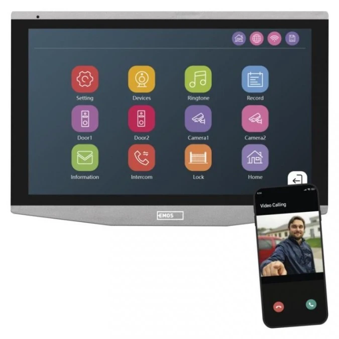 Monitor GoSmart IP‑750B do wideodomofonu IP‑750A WiFi / H4021