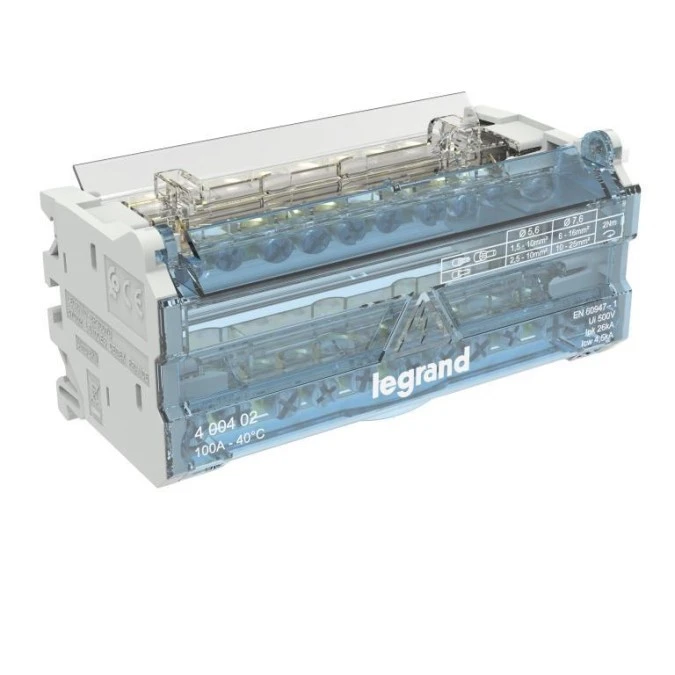Modułowy blok rozdzielczy 2P 1,5‑16mm2 6M 100A 10 zacisków 400402