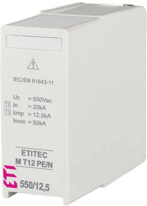 Moduł wymienny ogranicznika przepięć typ T1+T2 (B+C) MOD.ETITEC M T12 550/12,5 PE/N 002440813