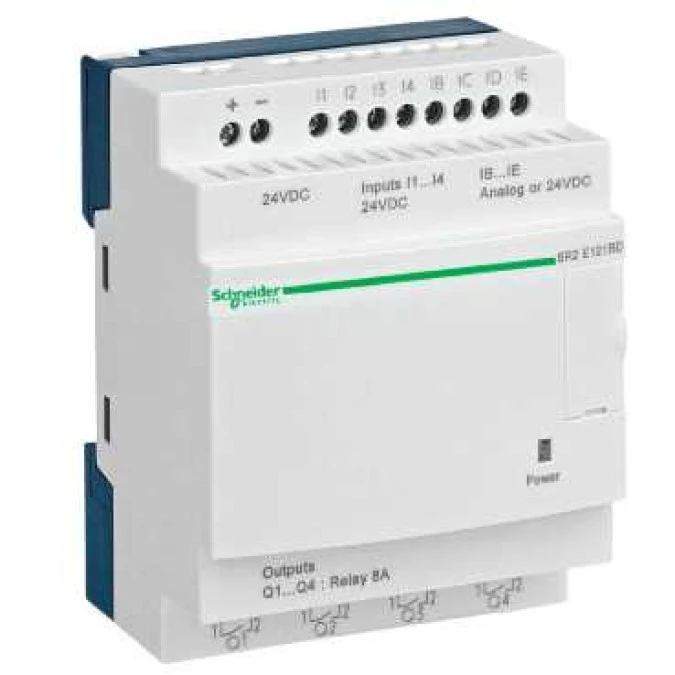 Moduł ZELIO LOGIC 8wejścia cyfrowe 4 wyjścia analogowe 24VDC RTC SR2E121BD - obrazek 3