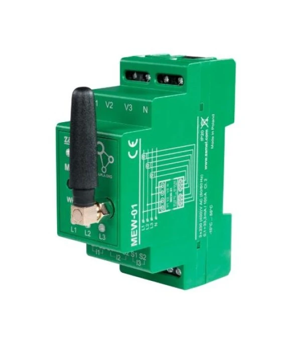 Monitor energii elektrycznej Wi‑Fi 3F+N z anteną zewnętrzną SPL10000031 - obrazek 2