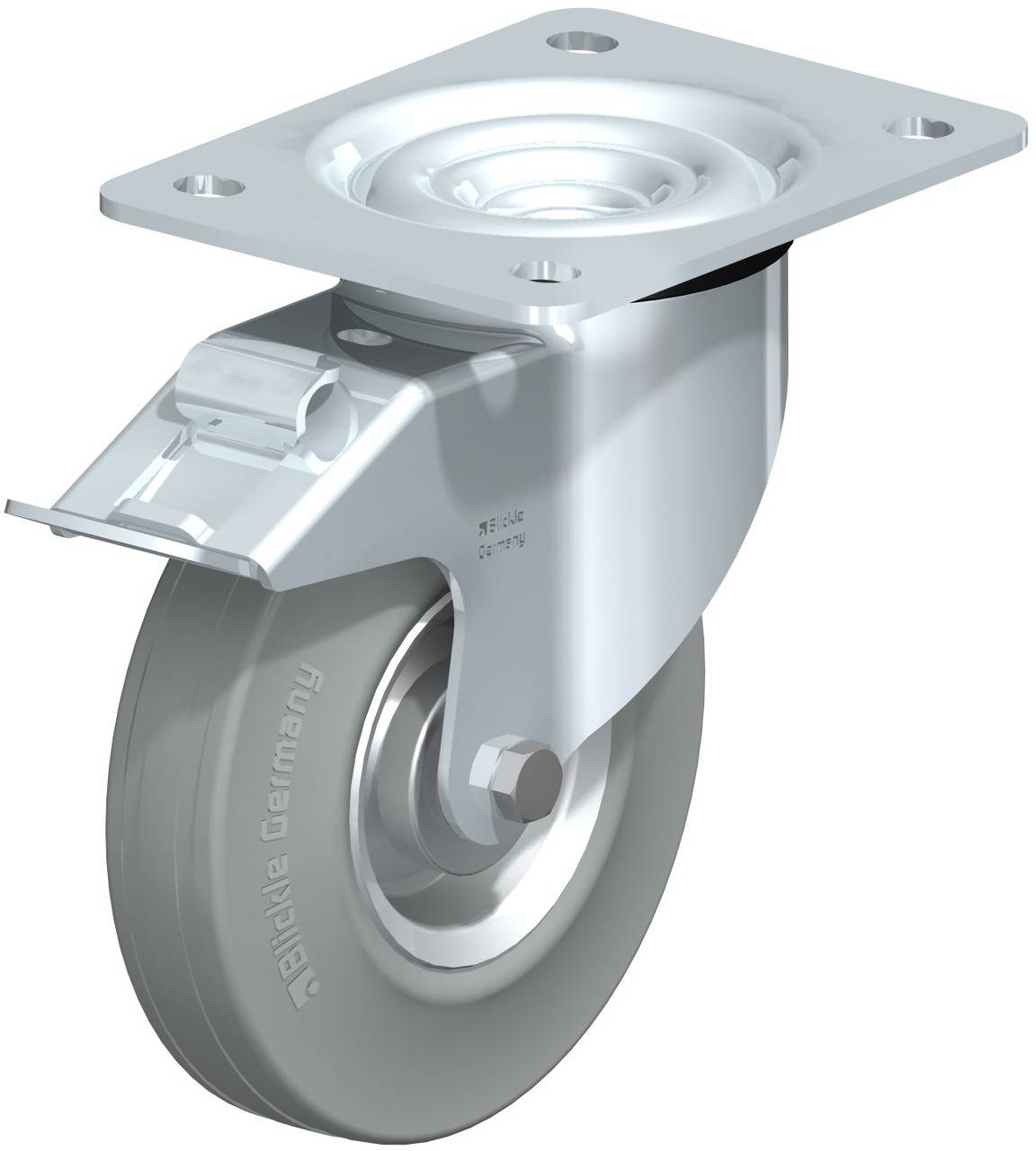 Blickle 627711 L-V 140R-FI-SG Kółko skrętne z hamulcem Średnica koła: 140 mm Maksymalne obciążenie: 115 kg 1 szt. - obrazek 1