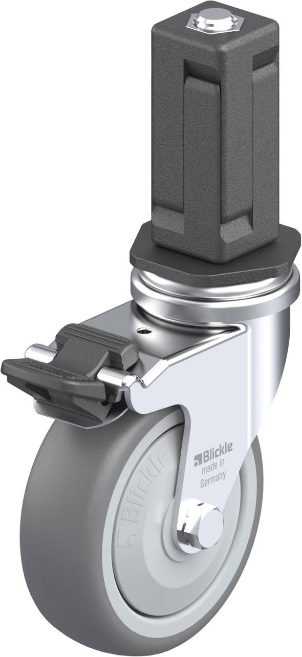 Blickle 847137 LRA-TPA 75KF-FI-EV04 Kółko skrętne z hamulcem Średnica koła: 75 mm Maksymalne obciążenie: 75 kg 1 szt. - obrazek 1