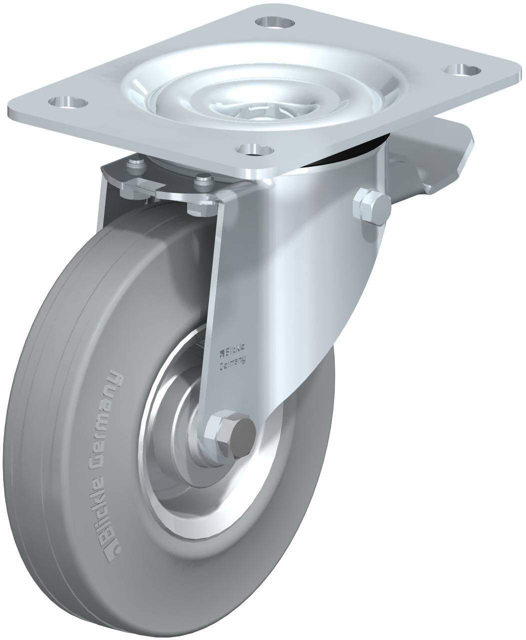 Blickle 284794 L-V 140R-ST-SG Kółko skrętne z hamulcem Średnica koła: 140 mm Maksymalne obciążenie: 115 kg 1 szt. - obrazek 1