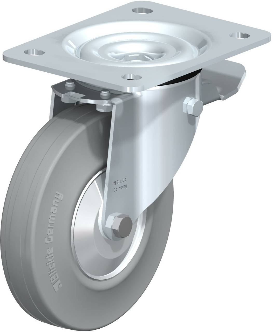 Blickle 749512 L-V 140R-ST-SG-FA Kółko skrętne z hamulcem Średnica koła: 140 mm Maksymalne obciążenie: 115 kg 1 szt. - obrazek 1