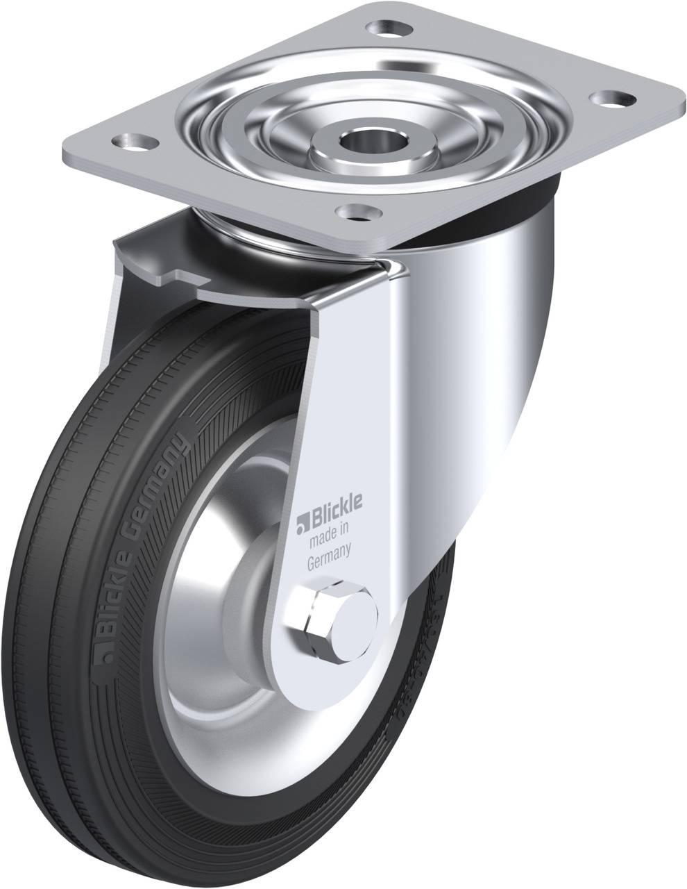 Blickle 41467 L-V 162R Kółko skrętne Średnica koła: 160 mm Maksymalne obciążenie: 135 kg 1 szt. - obrazek 1