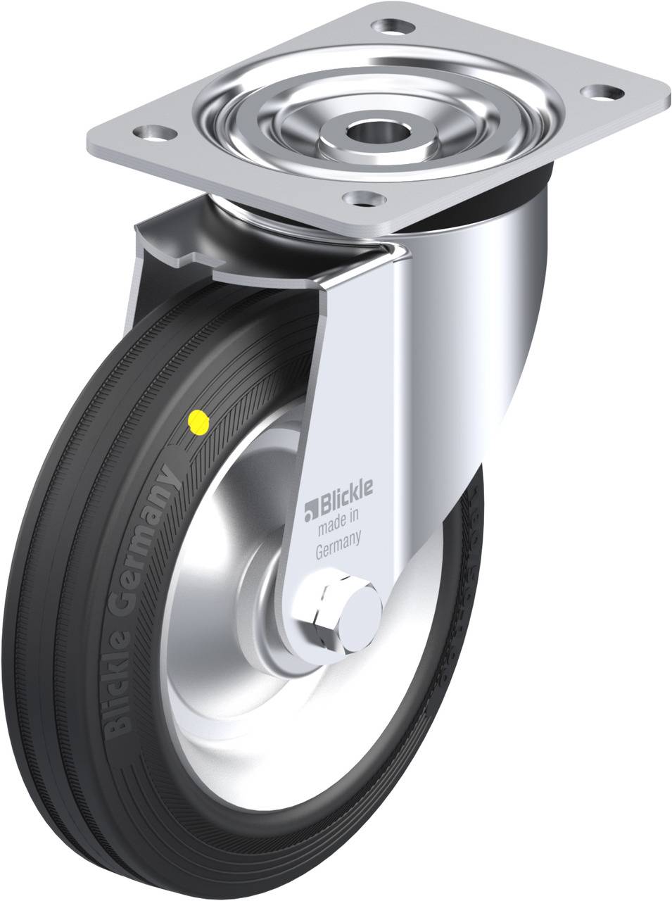 Blickle 86702 L-V 182R-EL Kółko skrętne Średnica koła: 180 mm Maksymalne obciążenie: 170 kg 1 szt. - obrazek 1