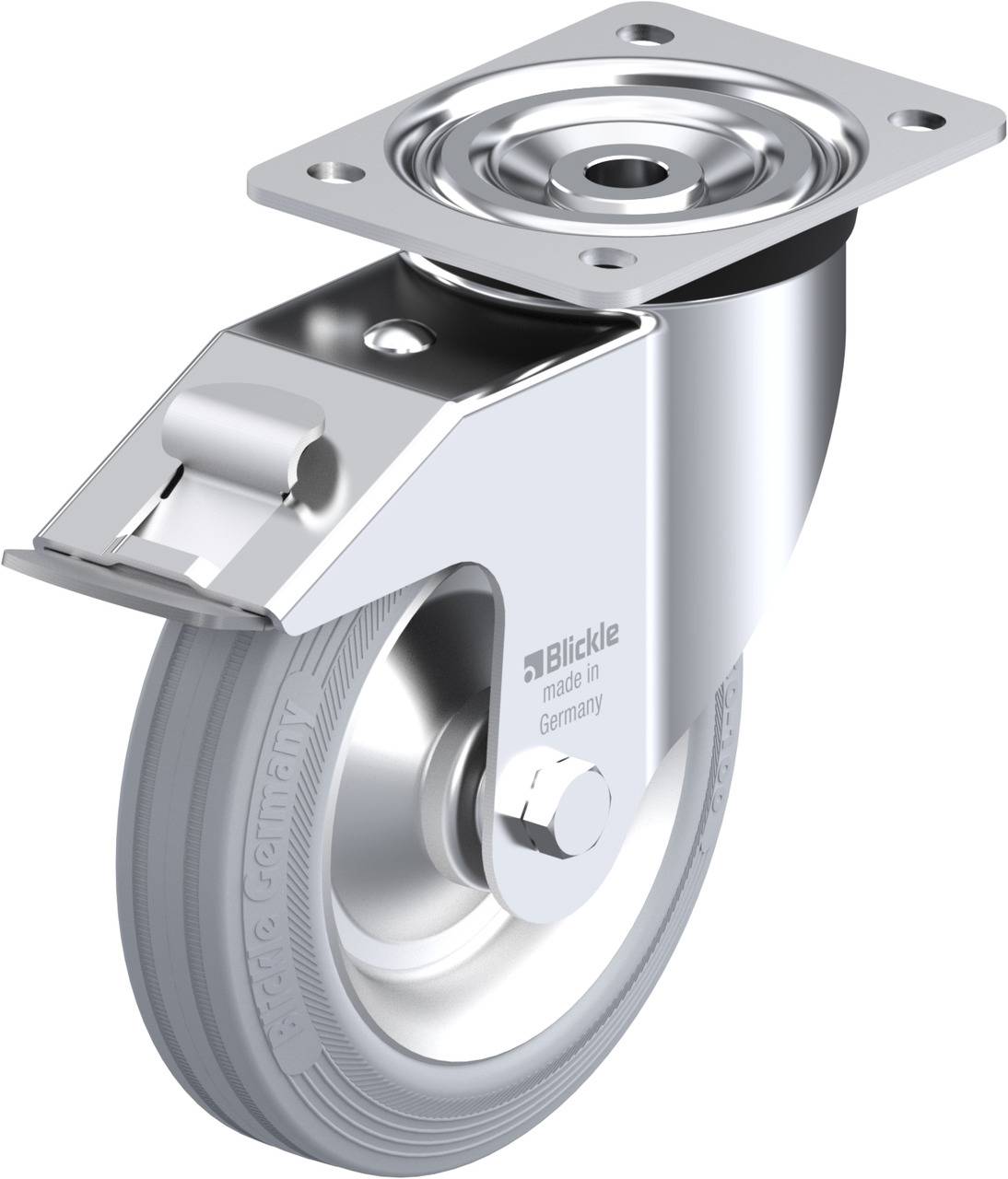 Blickle 319277 L-V 182R-FI-SG Kółko skrętne z hamulcem Średnica koła: 180 mm Maksymalne obciążenie: 170 kg 1 szt. - obrazek 1
