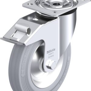 Blickle 77701 L-V 202R-FI-SG Kółko skrętne z hamulcem Średnica koła: 200 mm Maksymalne obciążenie: 205 kg 1 szt. Blickle 77701 L-V 202R-FI-SG Kółko skrętne z hamulcem Średnica koła: 200 mm Maksymalne obciążenie: 205 kg 1 szt.